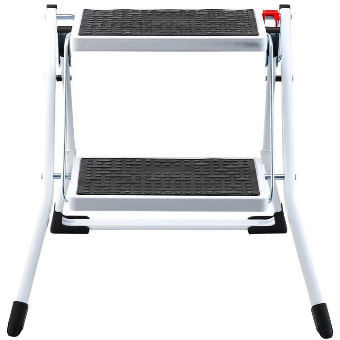Escabeau - DUOKU - WK2031 - Capacité 150 kg - Pliable - Large Pédale Antidérapante