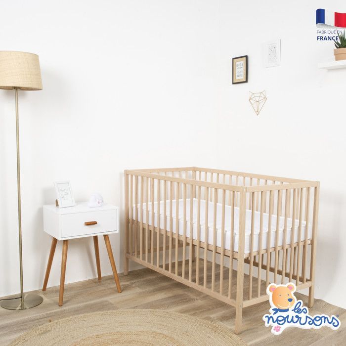 Colchón para bebés/niños - 70x140 cm - Reversible - Oeko-Tex® - 2 años de garantía - Fabricado en Francia
