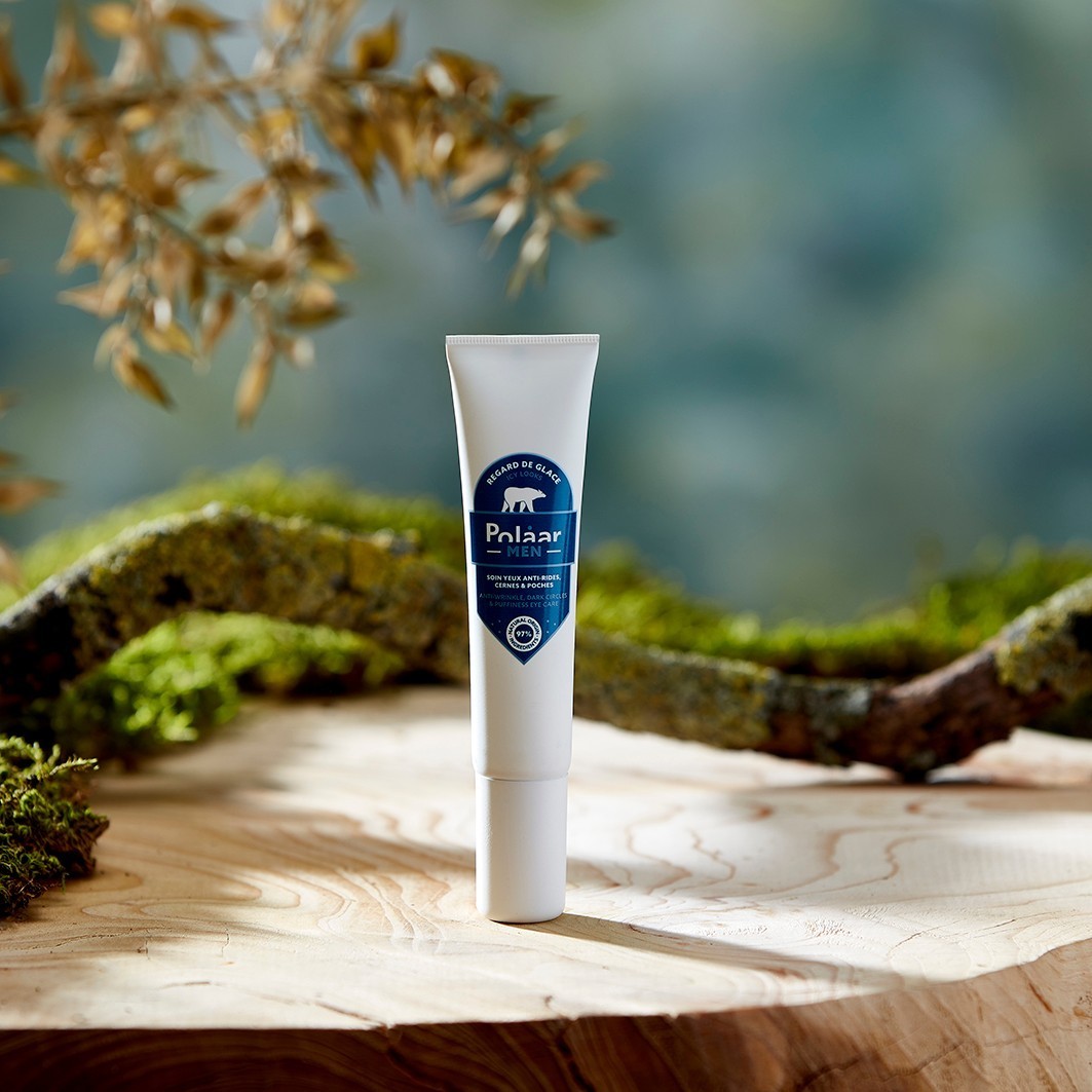 Krema za oči Polaar za moške z ledeno kremo za predel okoli oči - 15 ml