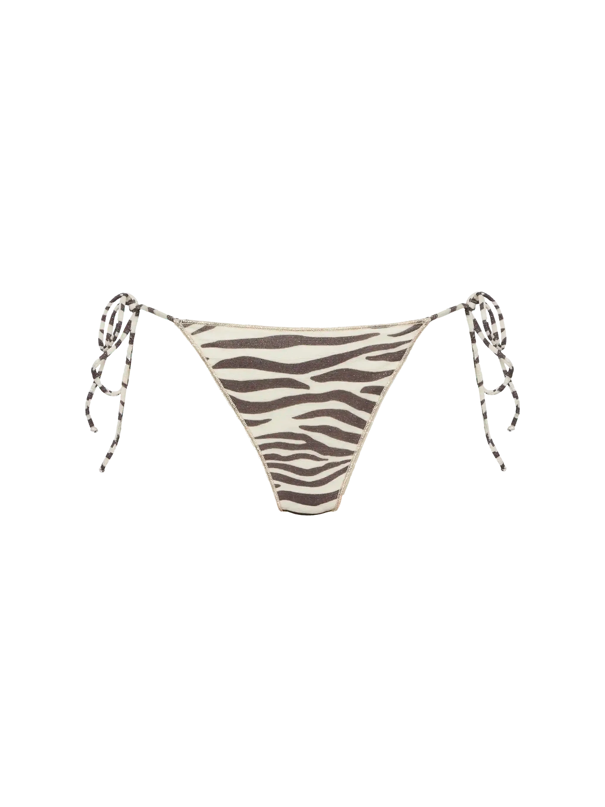 Culotte de bain Marielle classique en lurex à imprimé zèbre