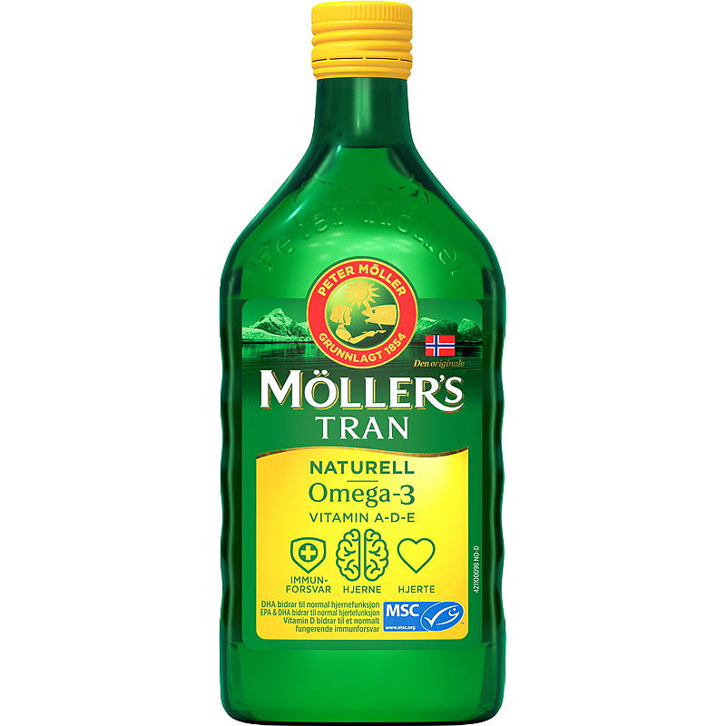 Möller's Möller's Torskelevertran 500 ml Naturlig