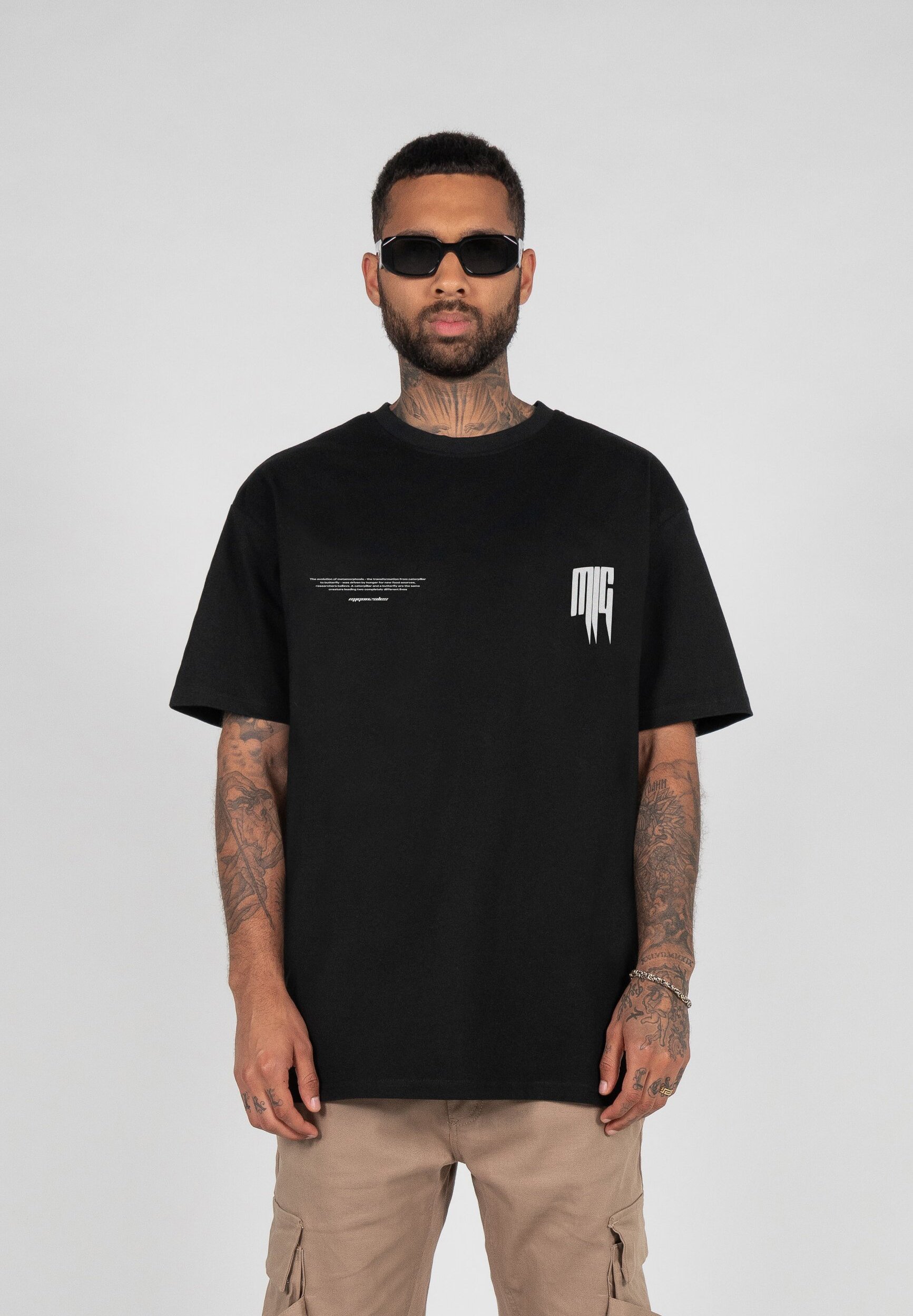 MJ Gonzales METAMORPHOSE V.2 - T-shirt imprimé - noir