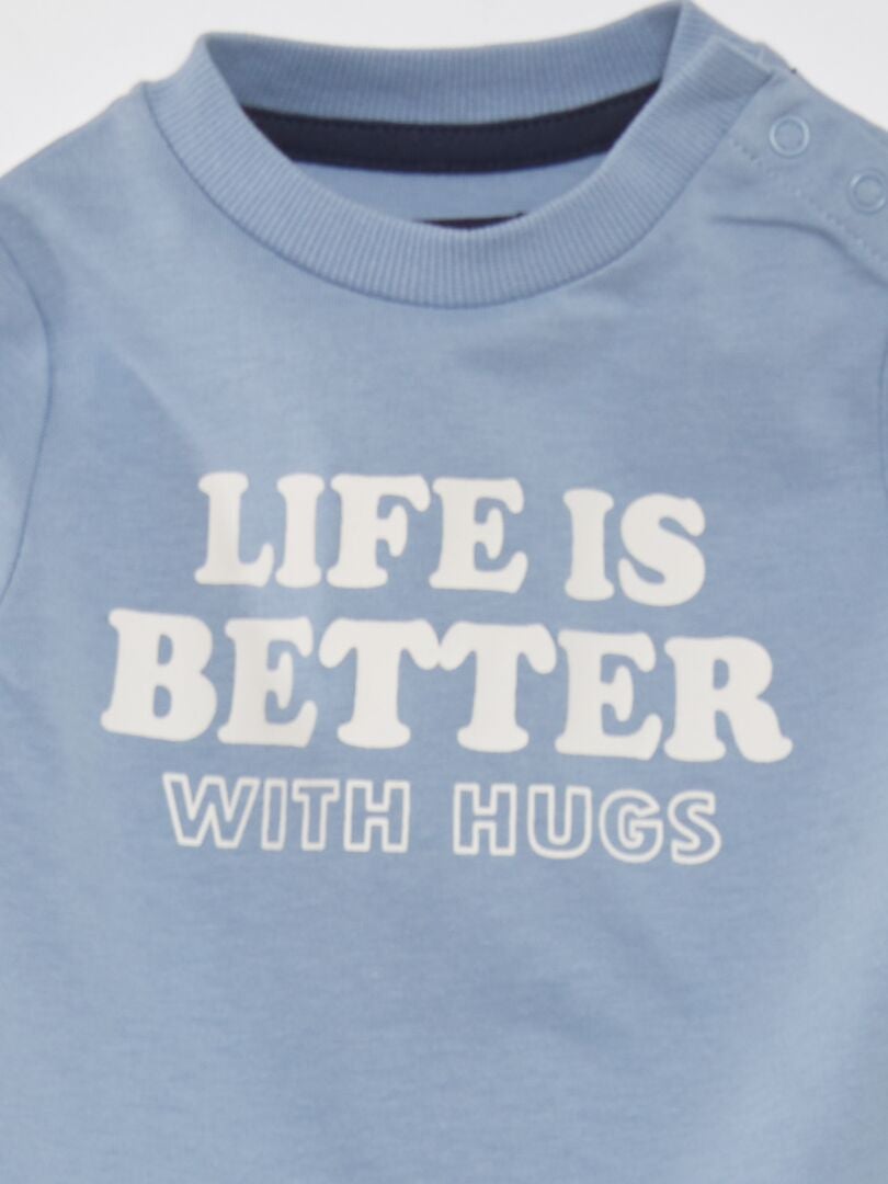 Set van T-shirt en legging - 2-delig - BLAUW