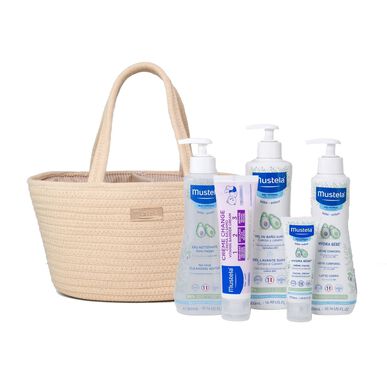 Mustela Vauvan ihonhoitorutiini Basket Essentials Taupe 1 kpl 1 kpl