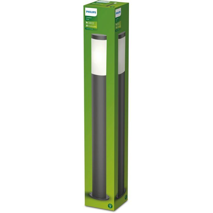 Farola exterior - UTRECHT - Poste color antracita - 1x20 W - Alto voltaje