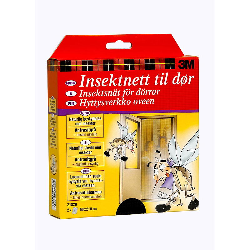 Moustiquaire 3M pour porte, lot de 2, 60 x 210 cm, 3M