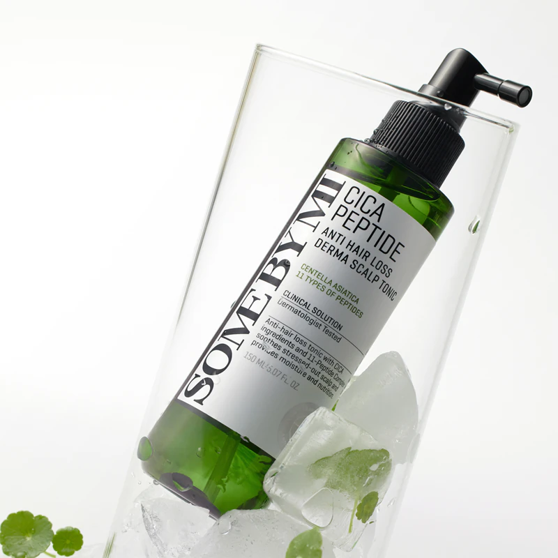 Hydratačné a vyživujúce tonikum Some By Mi Cica Peptide Derma Scalp Tonic proti vypadávaniu vlasov