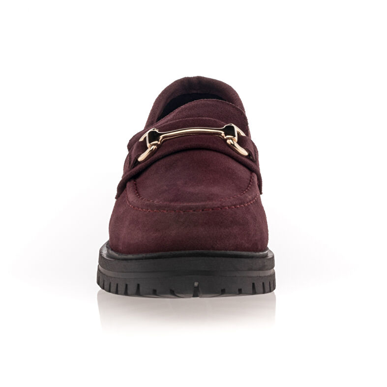 Røde loafers/båtsko til dame
