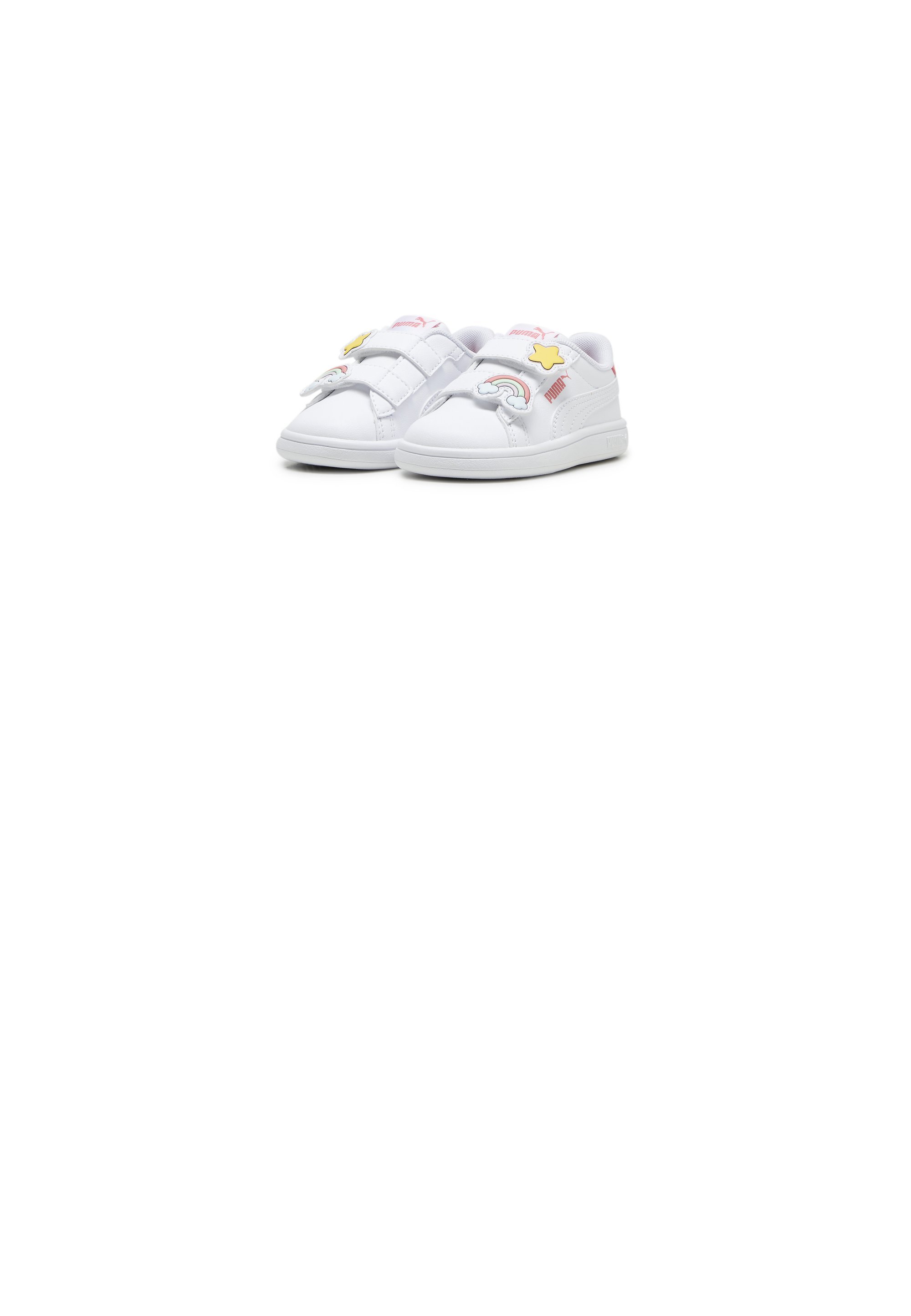 Puma SMASH - Scarpine per neonati - bianco-frutto della passione