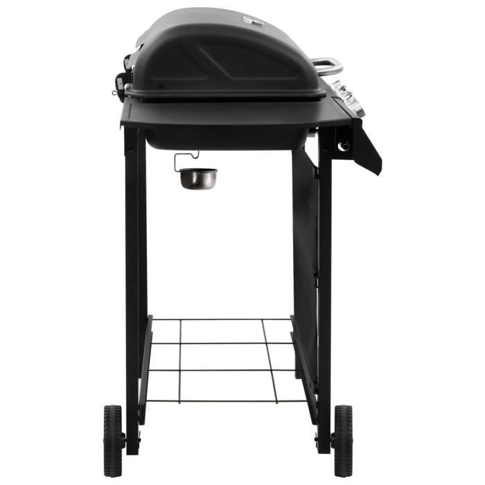 Barbecue gril à gaz avec 4 brûleurs Noir Mothinessto LY1036