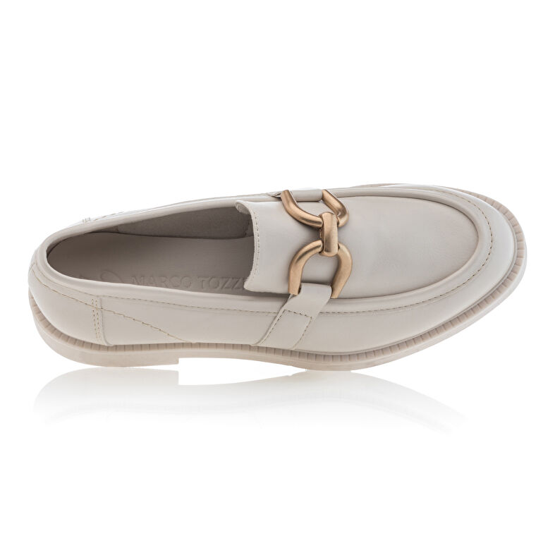 Beige Damen-Loafer/Bootsschuhe
