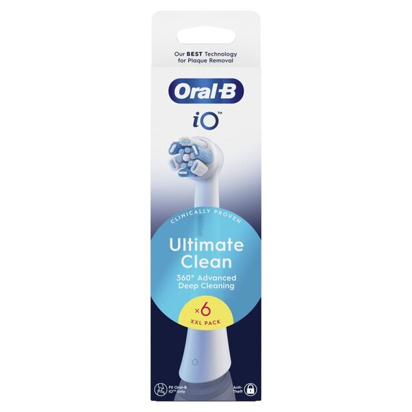 Oral-B iO Ultimate Clean glave četkice<br>bijele, 6 komada