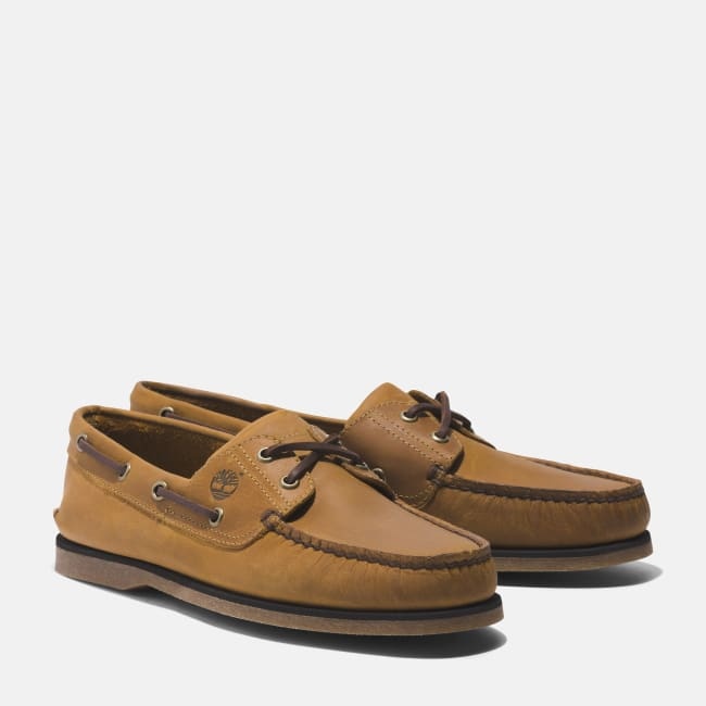Scarpa da Barca in Pelle Classic da Uomo in                giallo