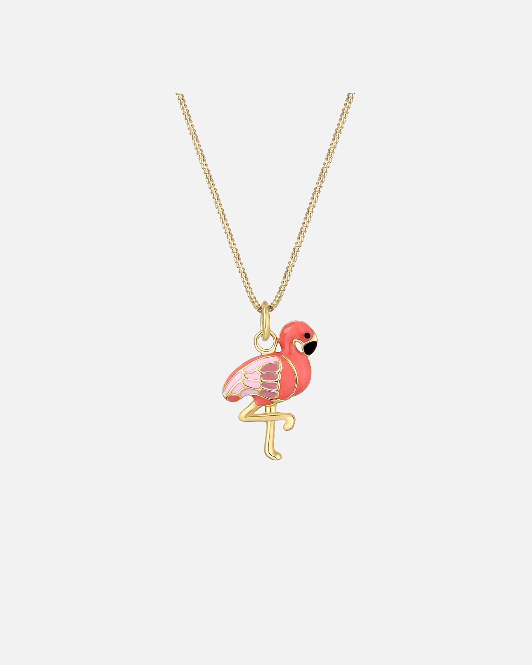 Elli Femme Pendentif Flamant Émail - (925/1000) Argent