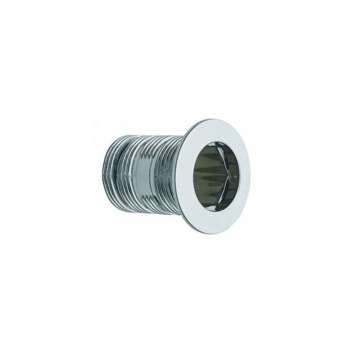 Enjoliveur de trop plein chromé sécable diamètre 24 mm, longueur 35 mm pour vasque