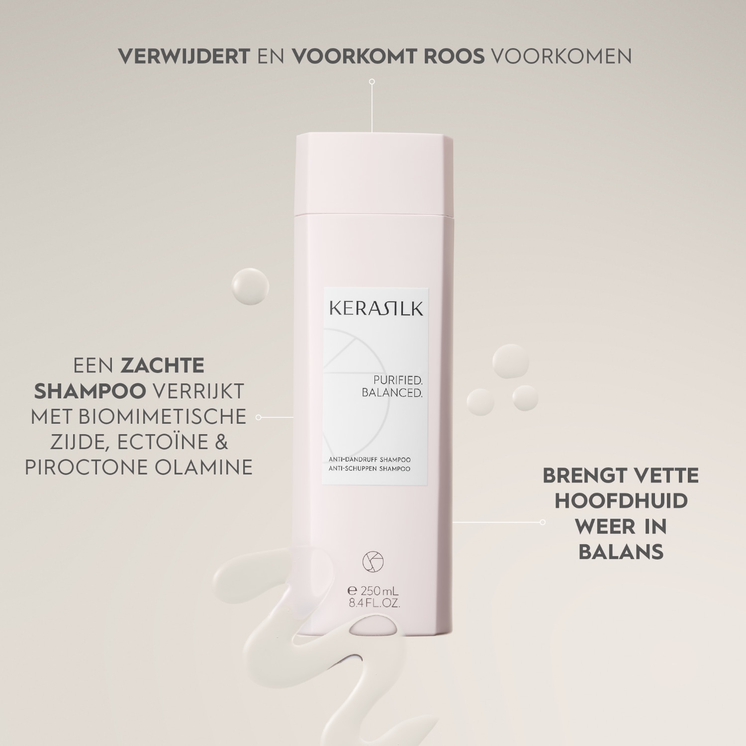 KERASILK shampoo capelli shampoo antiforfora - 250 ml