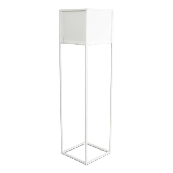 Nowoczesny kwietnik stojak biały 90 cm GLAM