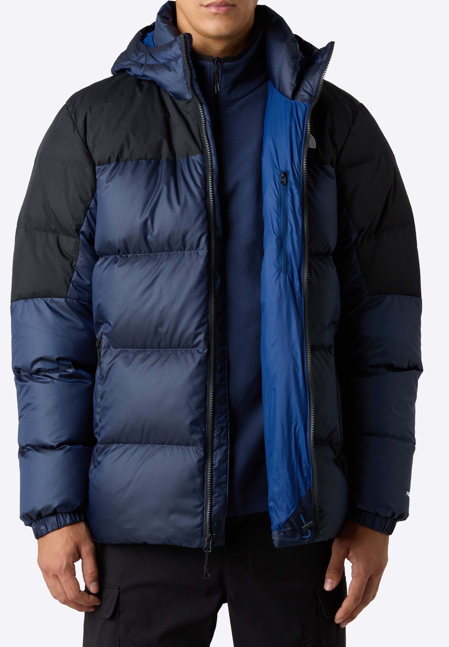 The North Face DIABLO HOODIE - Donsjack - estate blue/black heath tnf blue/black