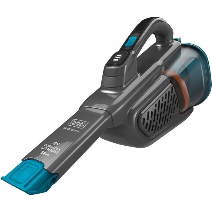 Aspirateur à main BLACK+DECKER BHHV320B-QW Dustbuster Lithium 12V - 2 vitesses - Autonomie 25min - Bleu