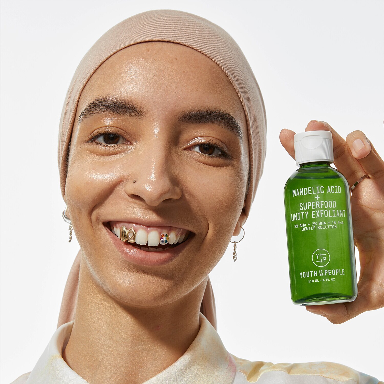 Kwas migdałowy + Superfood Unity Exfoliant - Tonik złuszczający do twarzy