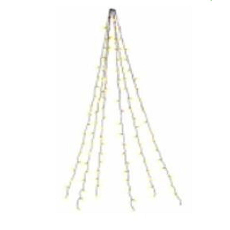 Luz para árbol de Navidad Light IT, 120 LED, blanco cálido.
