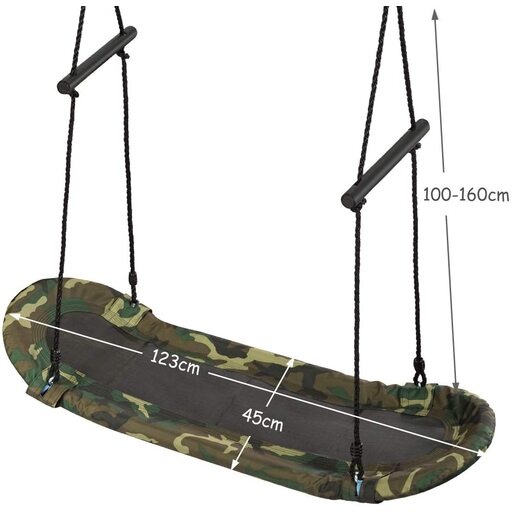 Nestschaukel 123 x 45 cm, Höhe 100–160 cm