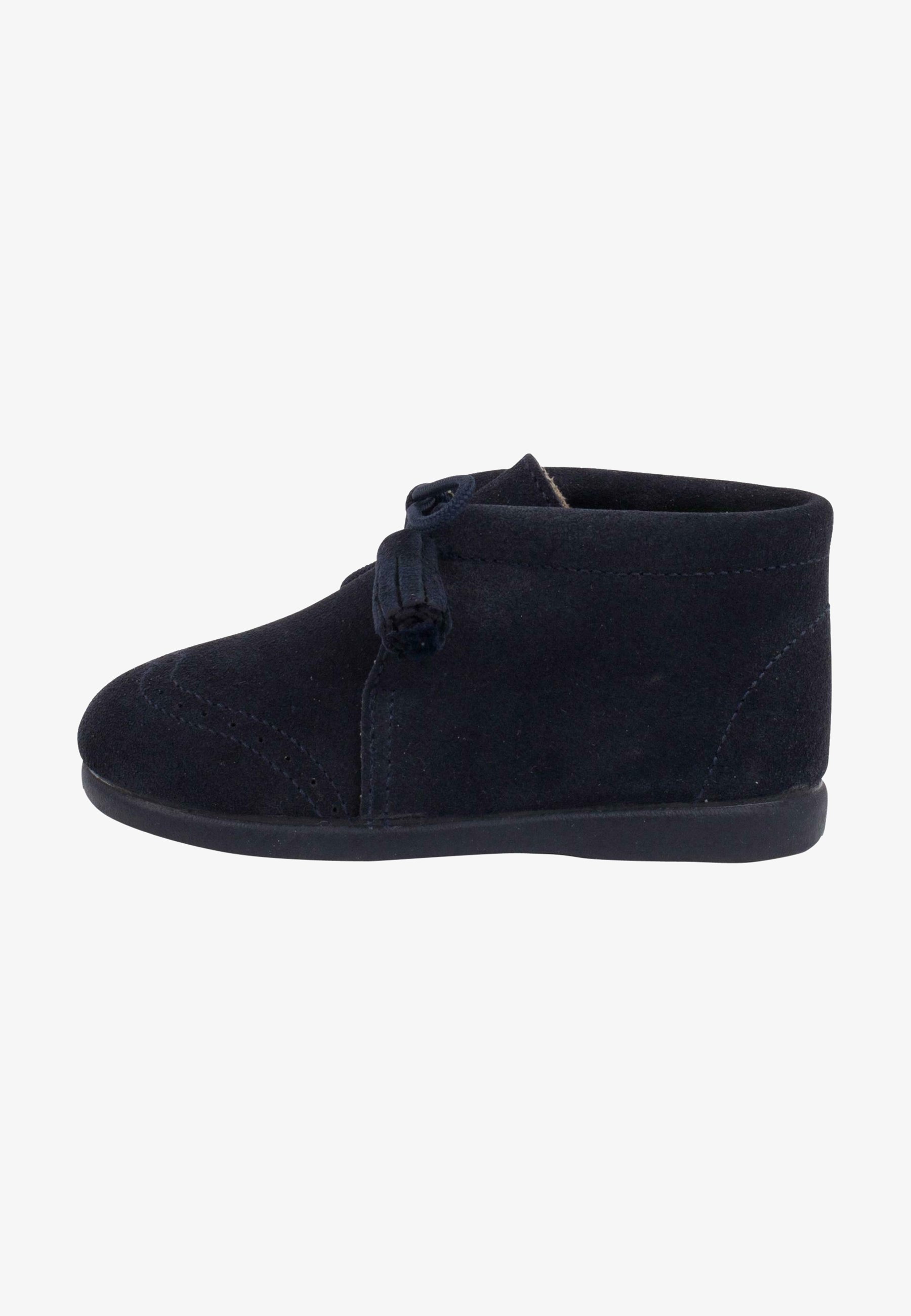 Stivaletto Pisamonas in camoscio traforato con nappine - Scarpine per neonati - blu navy