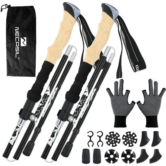 Nordic walking poles, hiking poles, trekking poles, folding, adjustable, telescopic, for sports