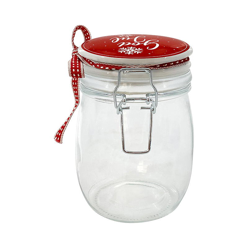 Barattolo da cucina da 0,7 lm con coperchio in ceramica
