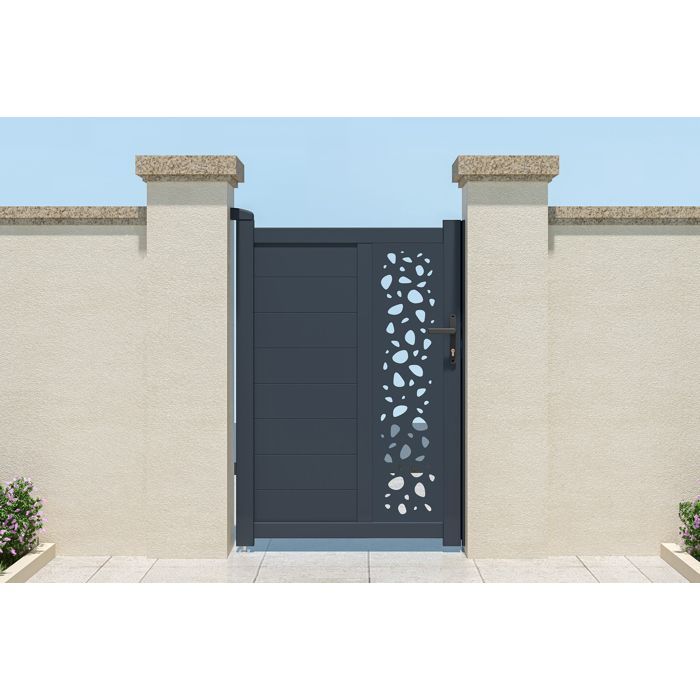 Puerta - Casanoov - SUNNY - 1 m de altura (145 cm) - Aluminio - Gris antracita