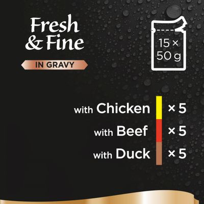Sheba Fresh & Fine en sauce, mini-sachets de 15 x 50 g