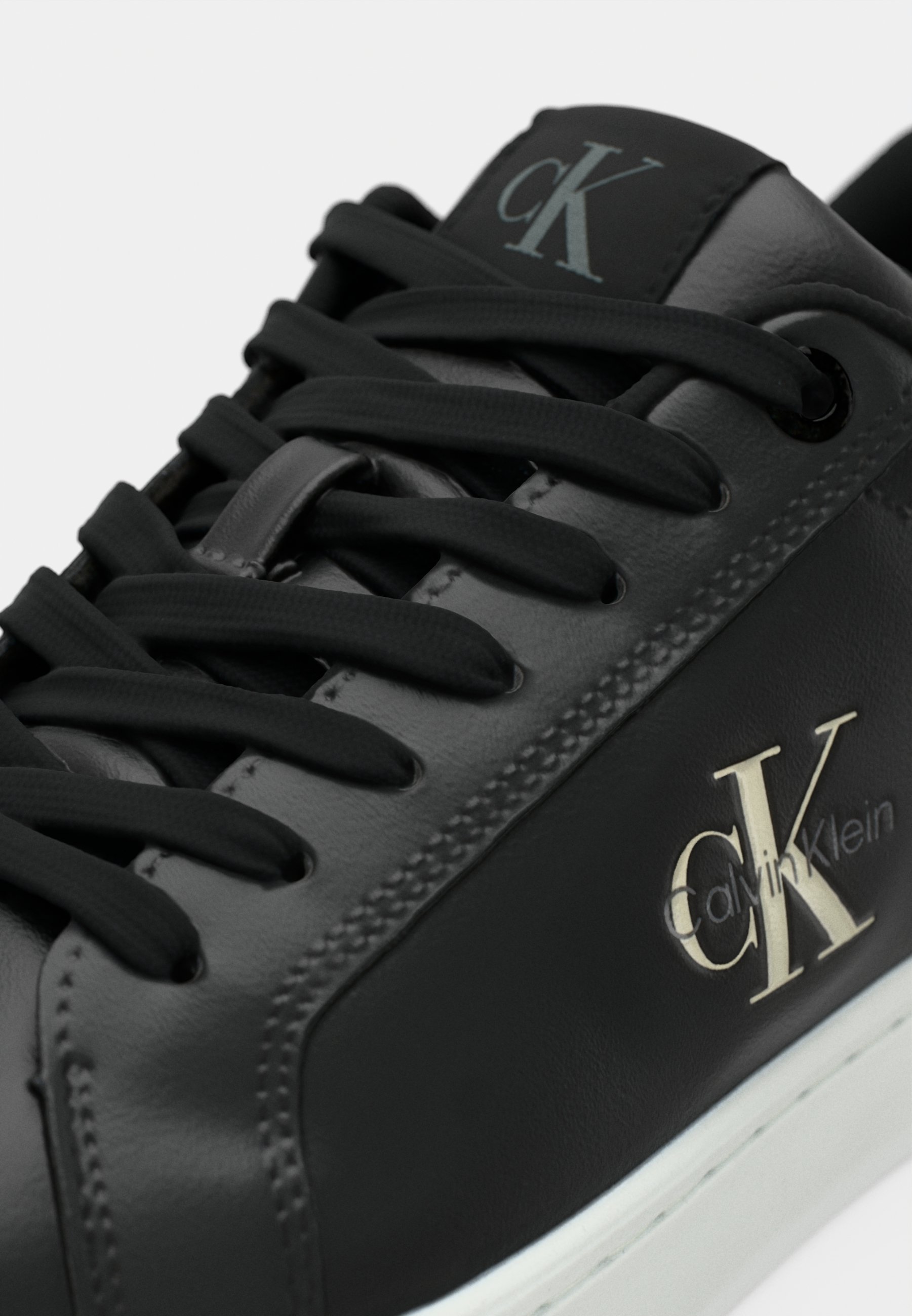 Calvin Klein Jeans CLASSIC CUPSOLE MONO - Sneakers - zwart/helder wit