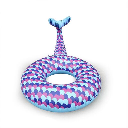 Tapis de bain gonflable en forme de queue de sirène
