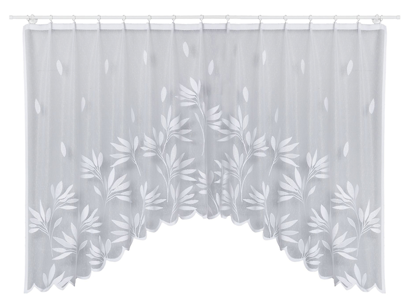 Firana Anika żabki 300x150 cm biała