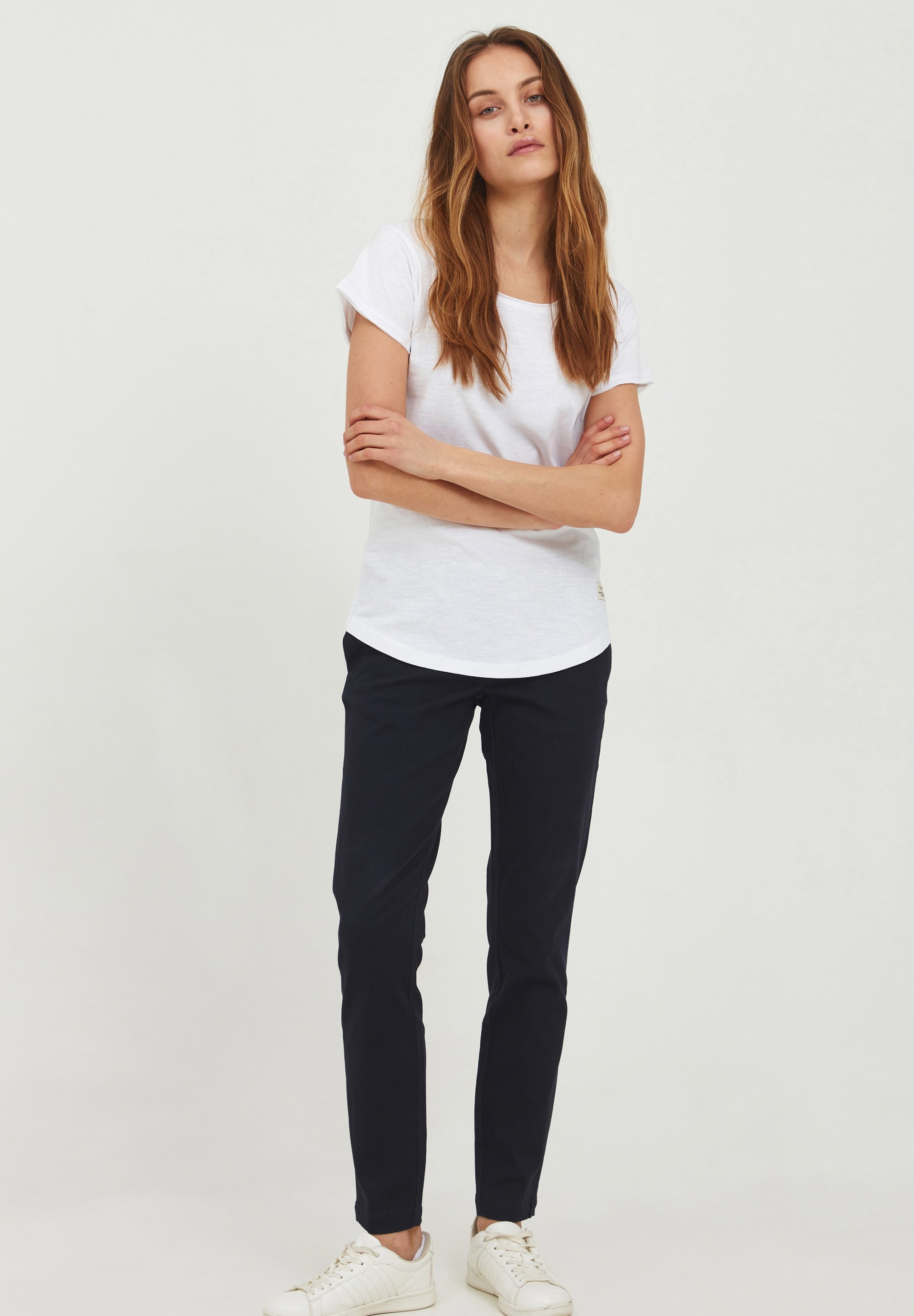 Oxmo OXPILAR CASUAL FIT - Chinosy - eleganckie niebieskie