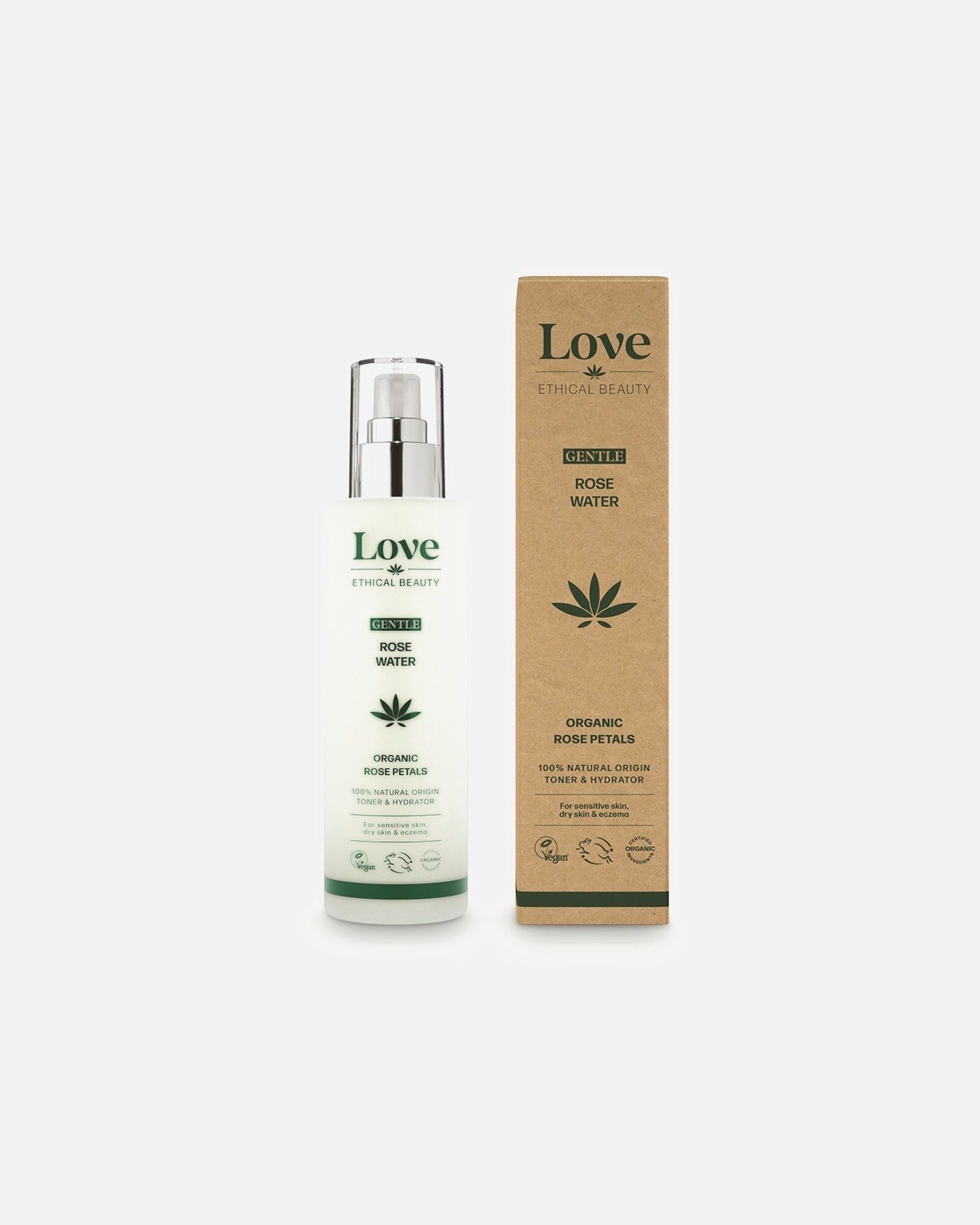 Love Ethical Beauty tonik za lice s nježnom ružinom vodicom - 100 ml