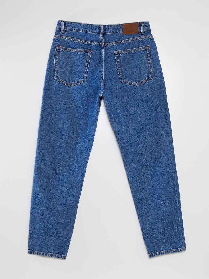 Calça jeans de corte folgado - AZUL