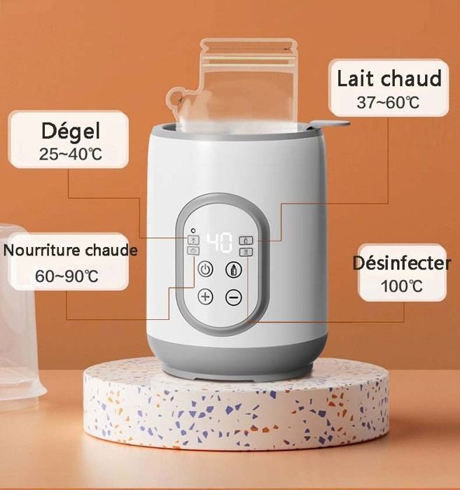 Chauffe Biberon - Chauffe-Aliments Pour Bébé -Température constante 24 heures Convient au lait maternel ou au lait maternisé