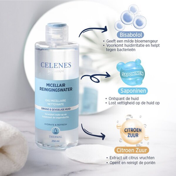 Celenes By Sweden micelarna voda za čišćenje 250 ml, za suhu i osjetljivu kožu