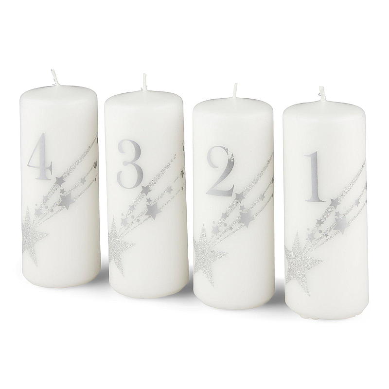 Vie Home adventsljus 4-pack 12 cm, 1-4 ljus vita