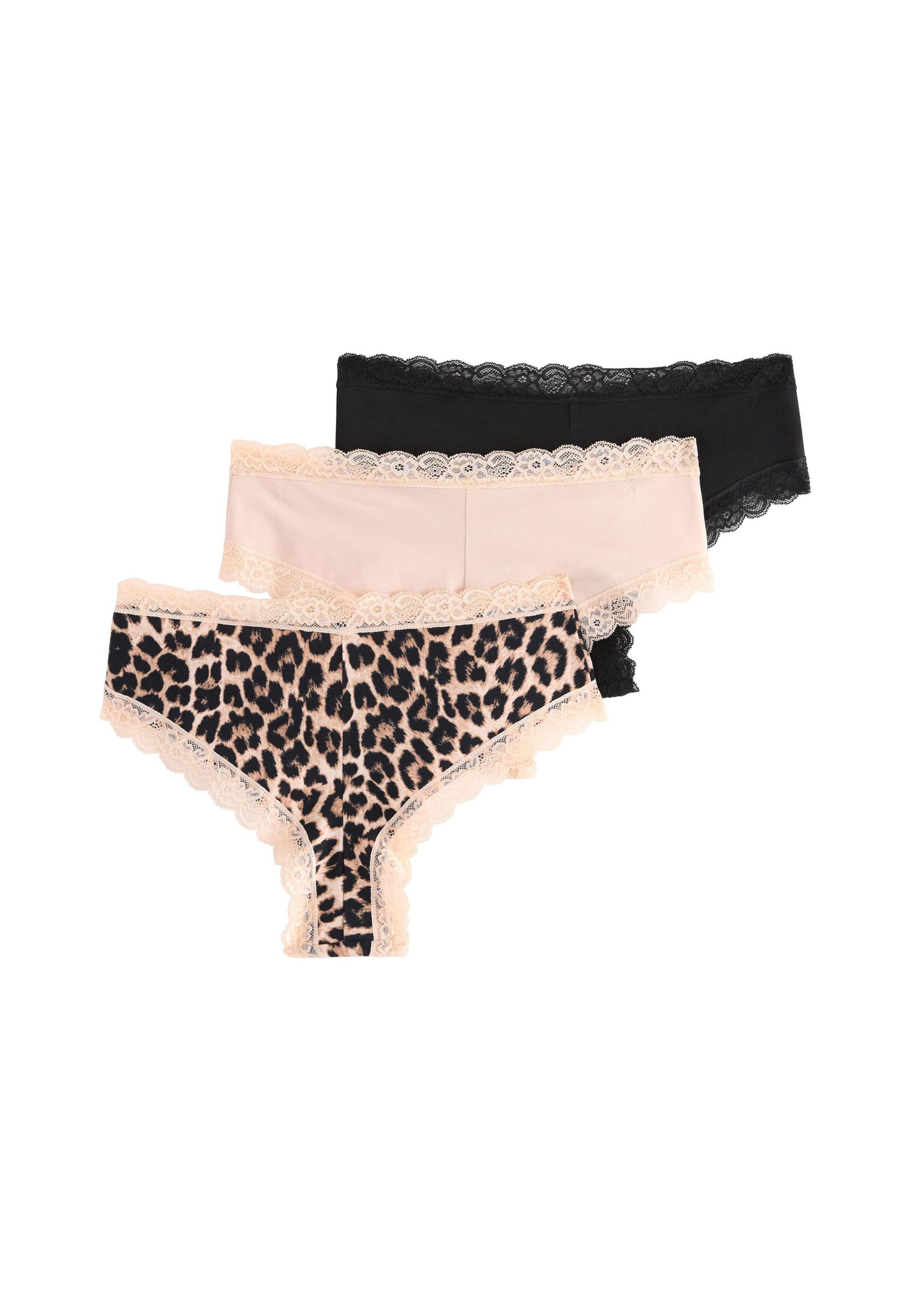 Lot de 3 culottes Lindex LOW MATERNITY - marron clair