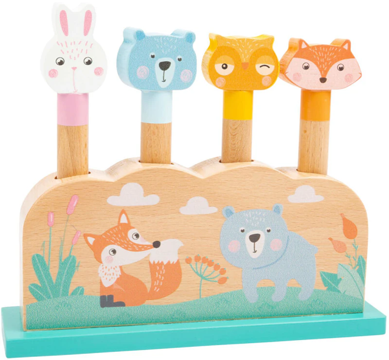 Pequeno Pé da Legler Game - Brinquedo educativo de animais pop-up Pequeno Pé