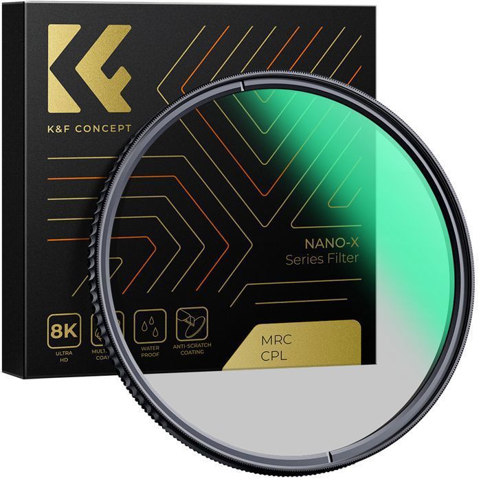 K&F Concept 62mm Nano-X MRC HD Super Thin Multi-Coated CPL Polarizing Filter for DSLR Camera Lens
