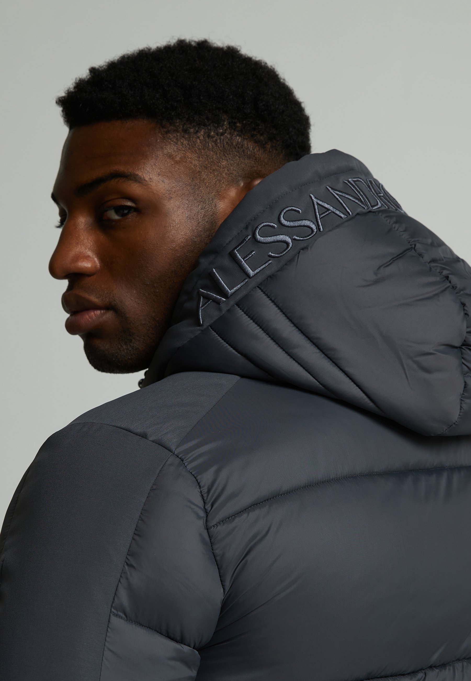Alessandro Zavetti NEVORI PUFFER JACKET - Giacca invernale - asfalto
