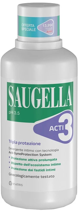 Saugella Acti3 Det Int500 Ml Tp