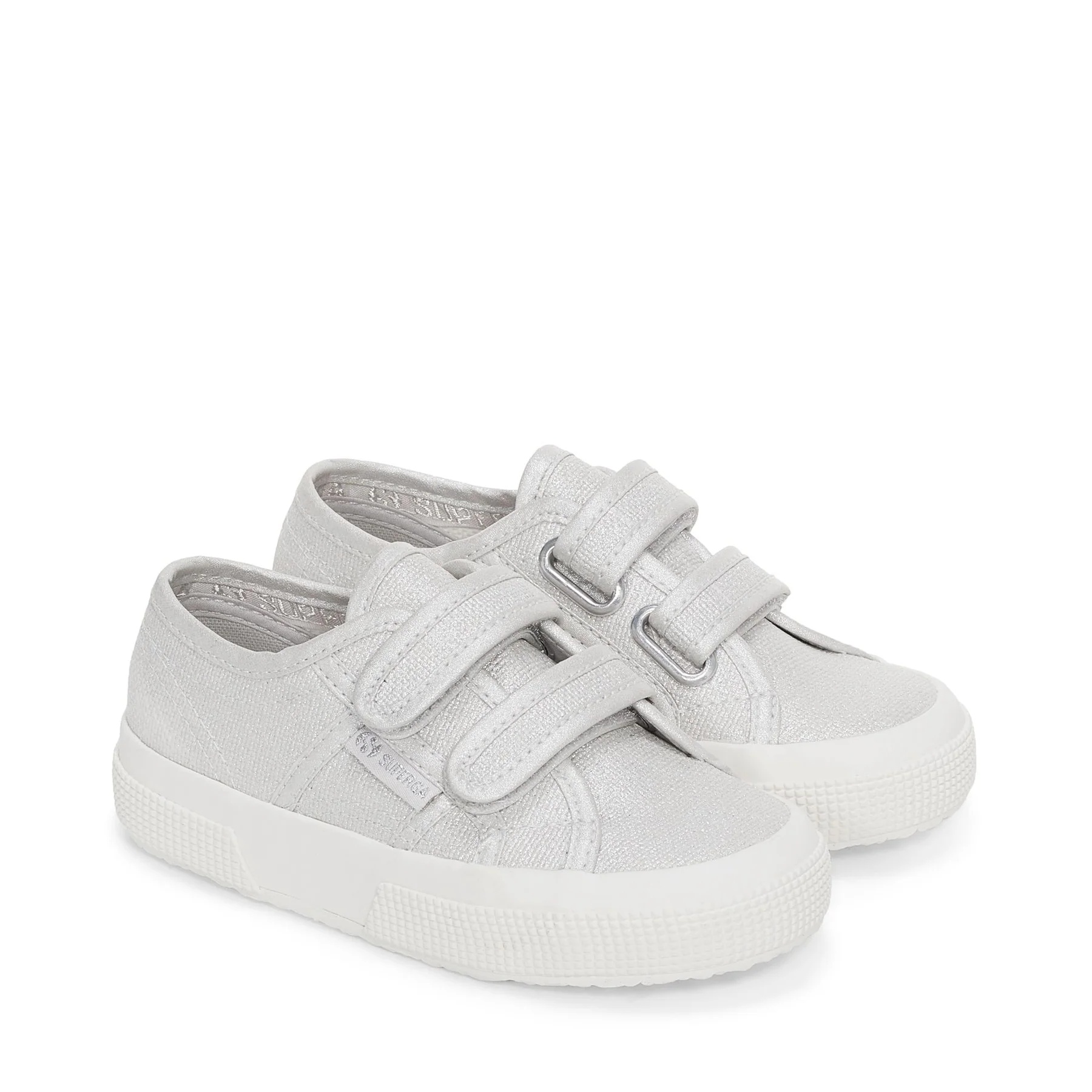 2750 KIDS STRAPS PEARL MATTE CANVAS-GREY SILVER-FAVORIO