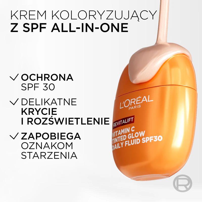 L'Oréal Paris Revitalift Vitamina C fluido com cor clara e vitamina C