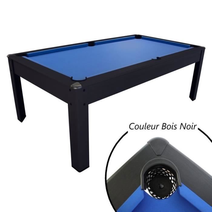 Billard Américain Harmony 6Ft - 206,5 x 116,5 x 80 cm avec Accessoires -Tapis Bleu