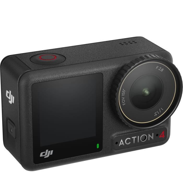 Videocamera d'azione - DJI - Osmo Action 4 Adventure Combo - Sensore da 1/1,3 pollici - 4K/120 fps - Campo visivo ultra-grandangolare da 155 mm