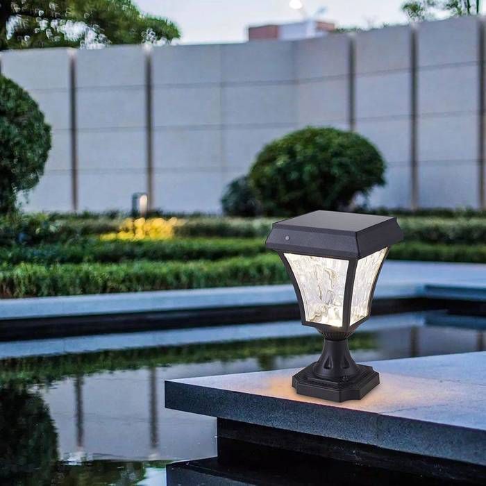Solar outdoor floor lamp - V-TAC - VT-983-S - 2W - LED - Matte black